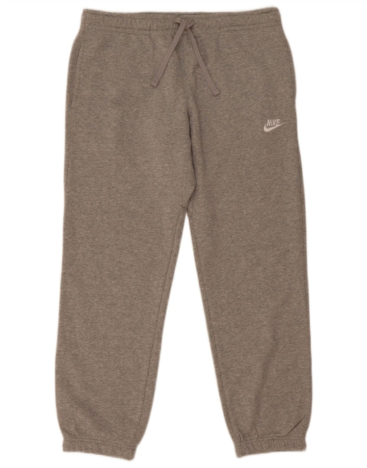 Calça de treino masculina Nike joggers cinza médio algodão