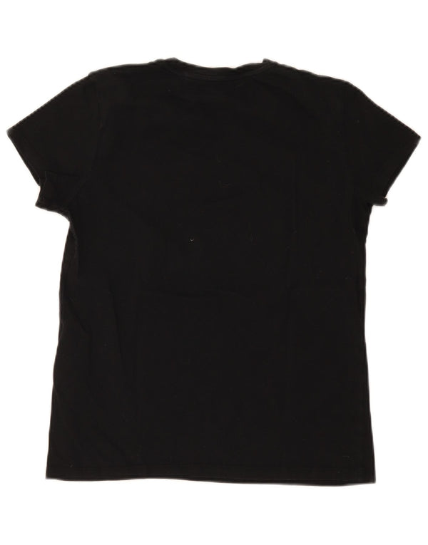 Camiseta feminina Levi's Top UK 10 pequena algodão preto