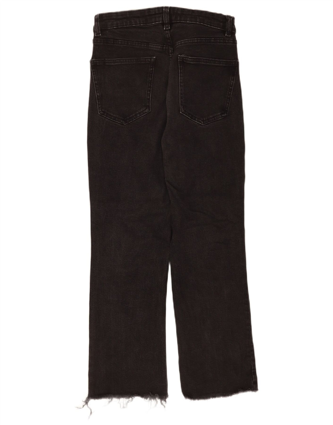 Calça jeans reta feminina Zara EU 40 médio W30 L25 preto