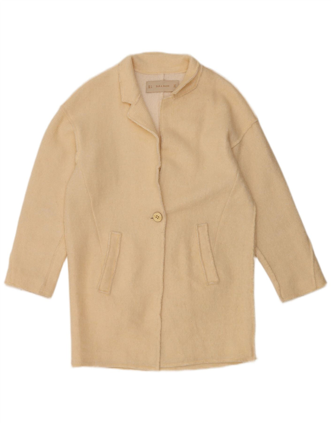 Sobretudo feminino ZARA UK 14 médio bege