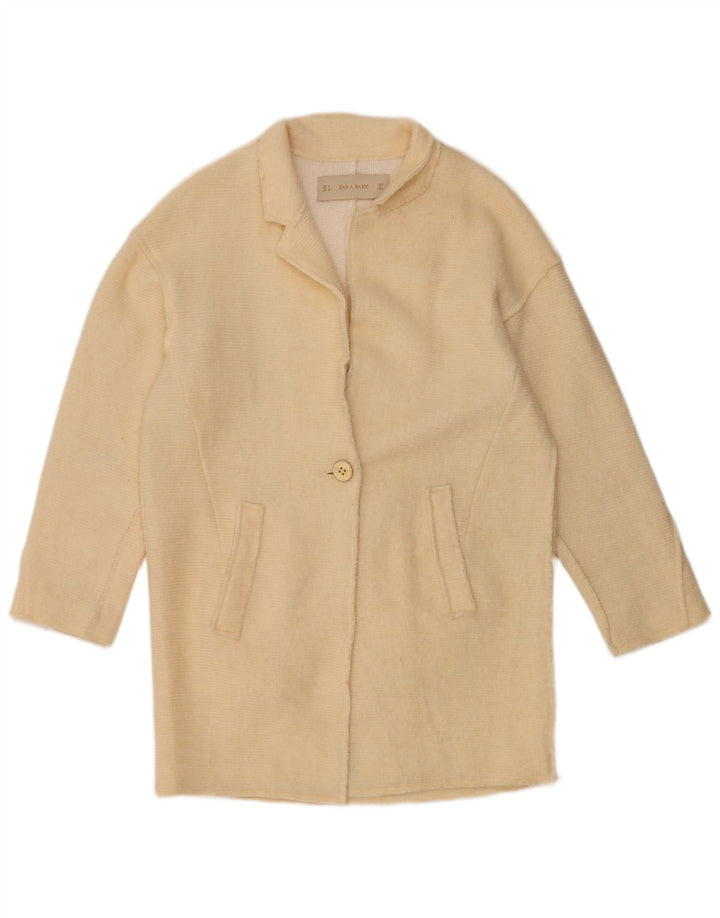 Sobretudo feminino ZARA UK 14 médio bege