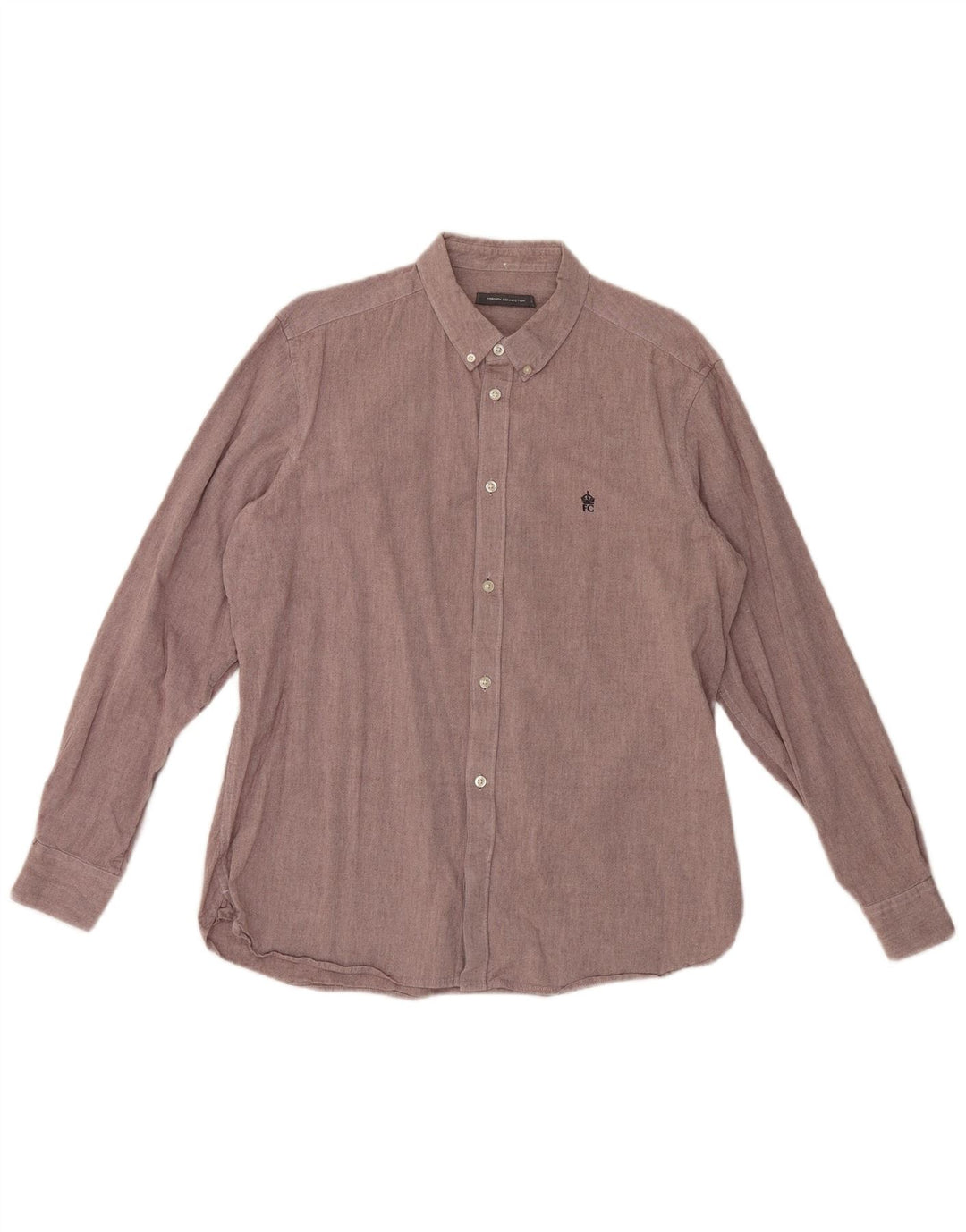 Camisa masculina French Connection XL algodão roxo
