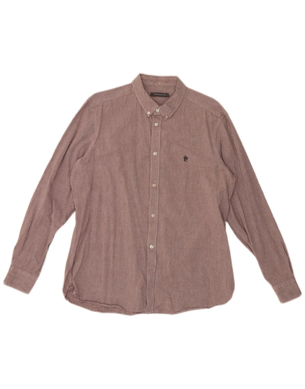 Camisa masculina French Connection XL algodão roxo