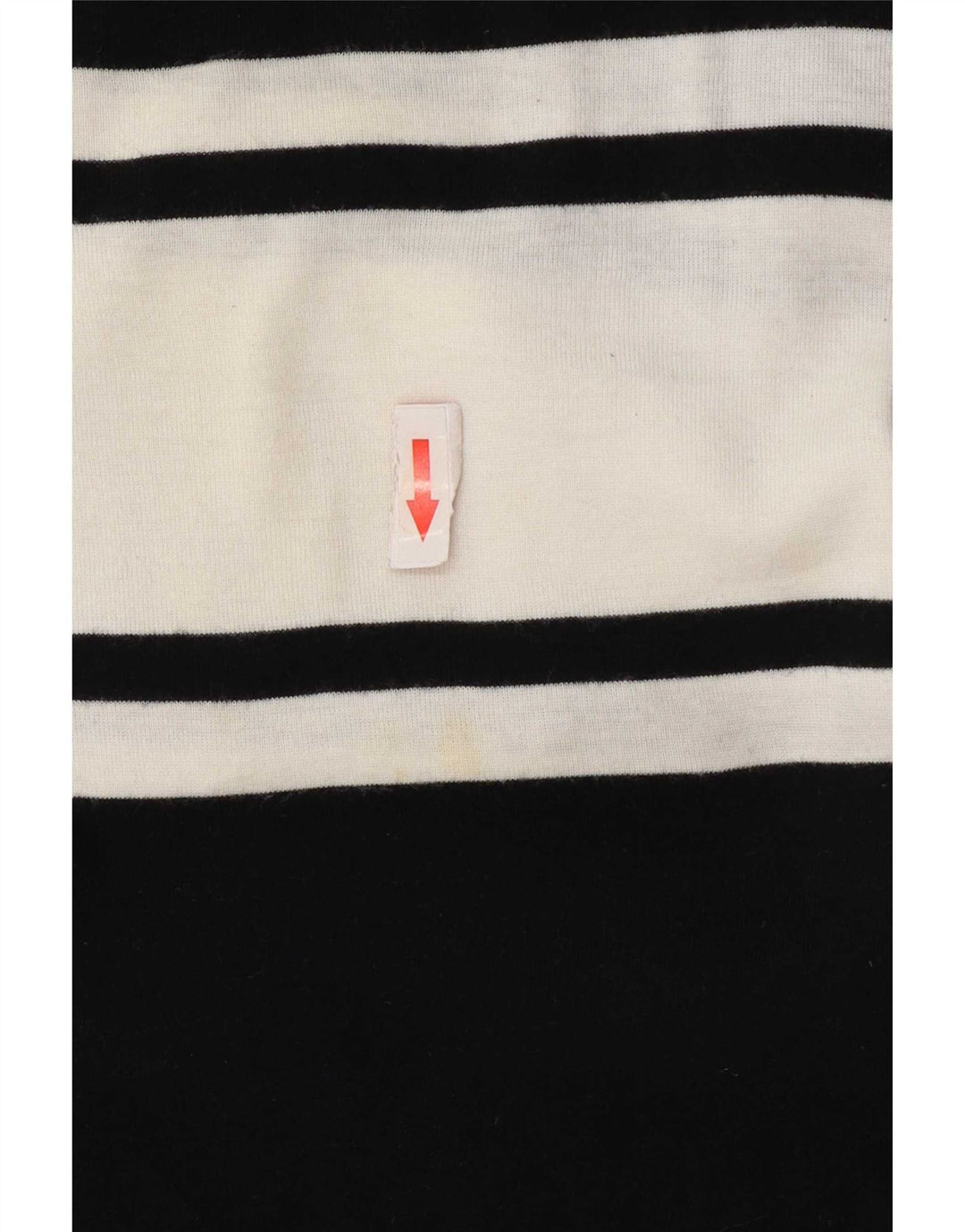 Top feminino Chaps de manga comprida UK 14 grande algodão colorblock azul marinho