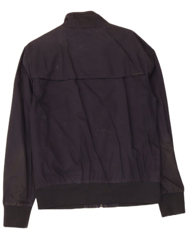 Jaqueta bomber masculina Superdry UK 42 XL algodão azul marinho