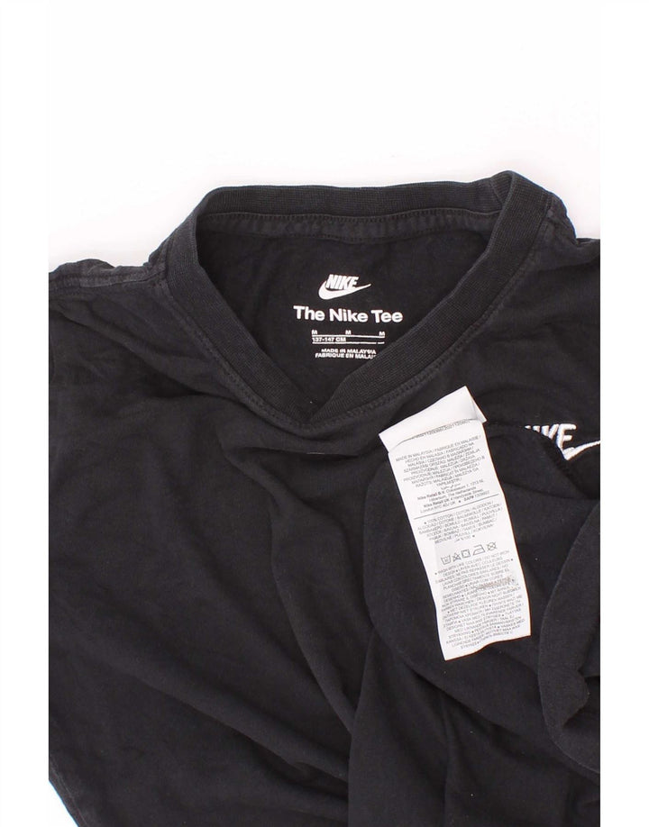 Camiseta Nike Menino Top 10-11 Anos Médio Algodão Preto