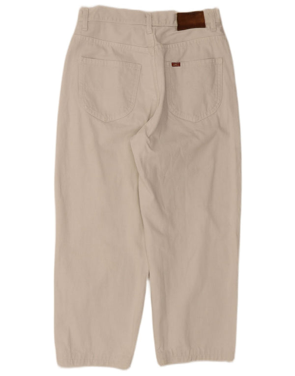 Lee Mens Riders Calça Jeans Recortada W33 L24 Algodão Branco