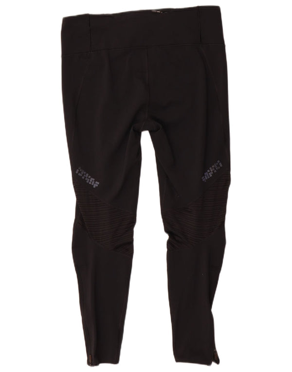 Adidas Womens Climacool Graphic Leggings UK 16/18 Grande Preto Poliéster