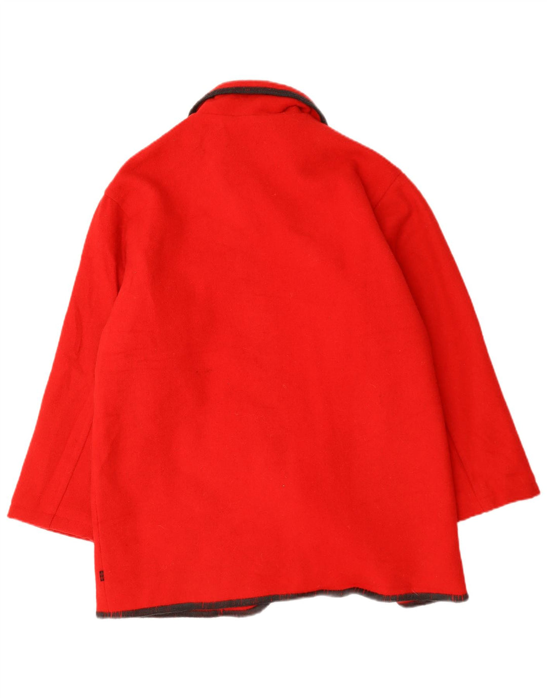 Sobretudo feminino Woolrich grande tamanho UK 14 lã vermelha média