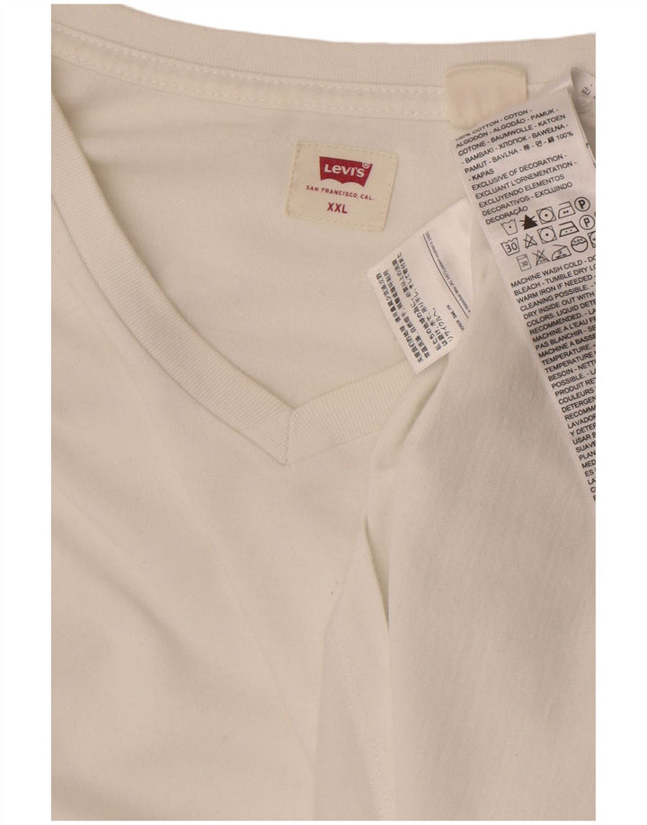 Camiseta masculina Levi's 2XL algodão branco