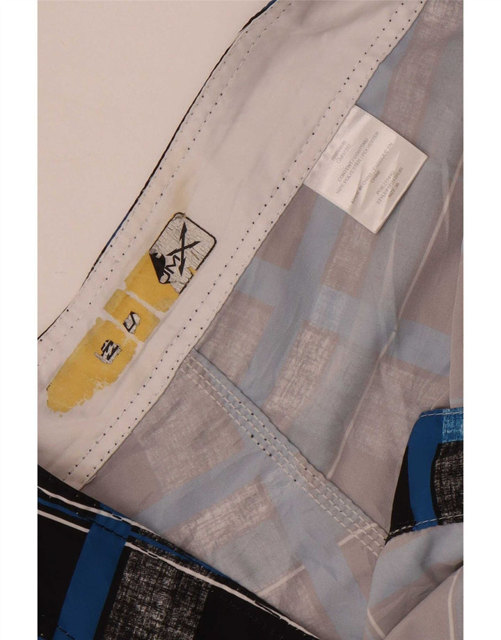 Shorts de natação masculino Billabong grande poliéster xadrez preto