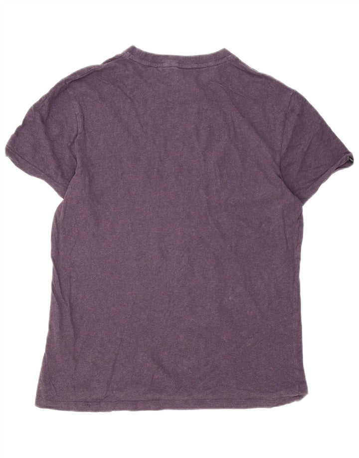 Camiseta masculina Superdry Top médio algodão roxo