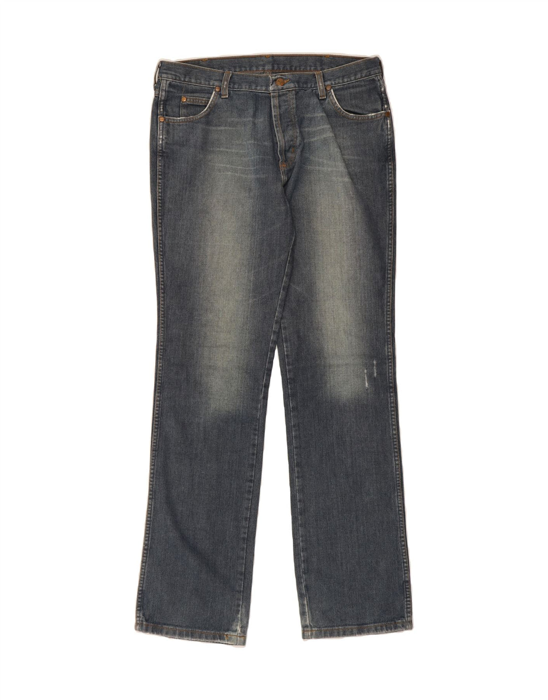 WRANGLER Masculino Evolution Straight Jeans W36 L36 Azul Algodão