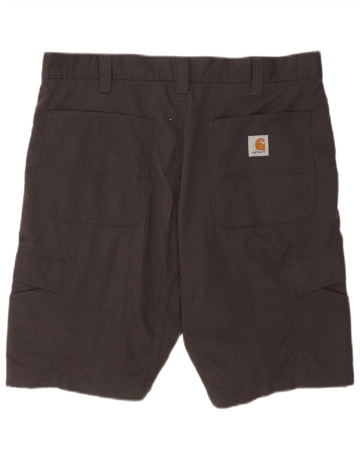 Carhartt Mens Relaxed Fit Cargo Shorts W36 Grande Algodão Cinza