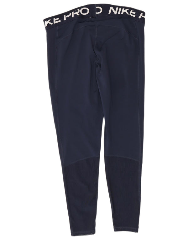 Leggings Nike Feminino Graphic Crop UK 18 XL Azul Marinho Poliéster Esportes