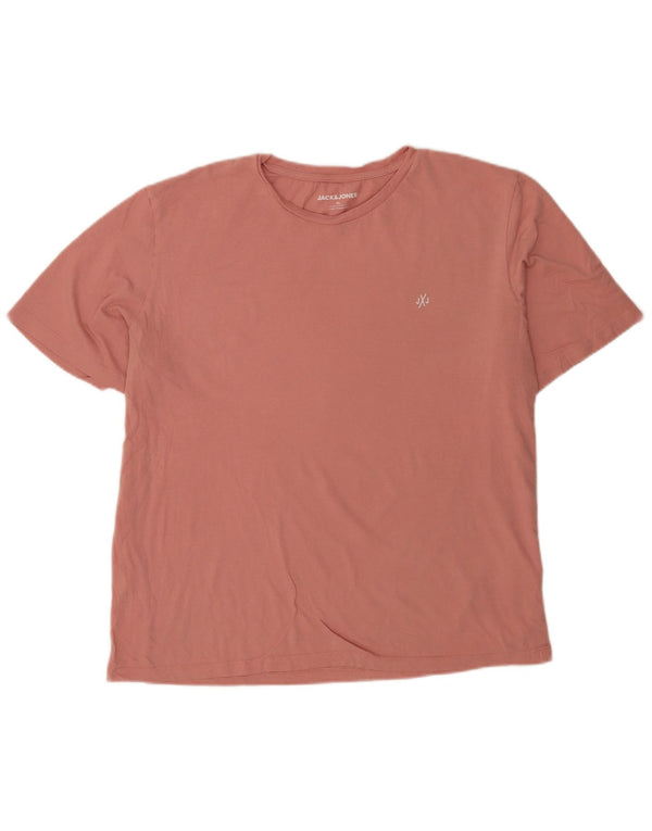 Camiseta masculina Jack & Jones Top 2XL algodão rosa