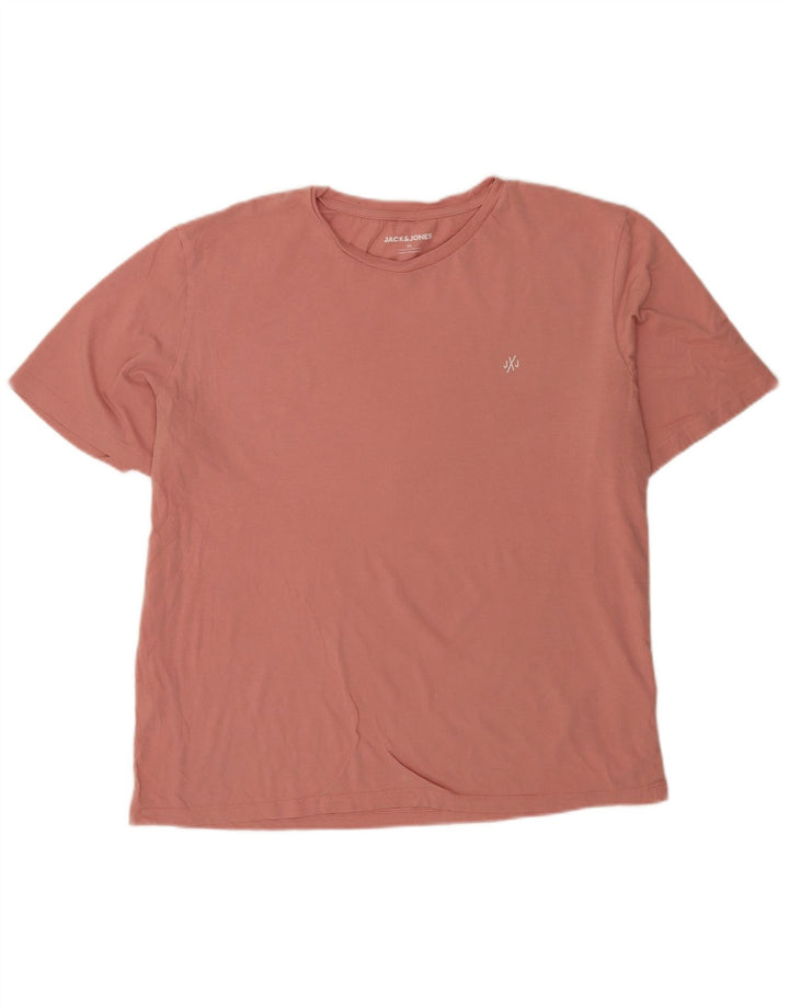 Camiseta masculina Jack & Jones Top 2XL algodão rosa