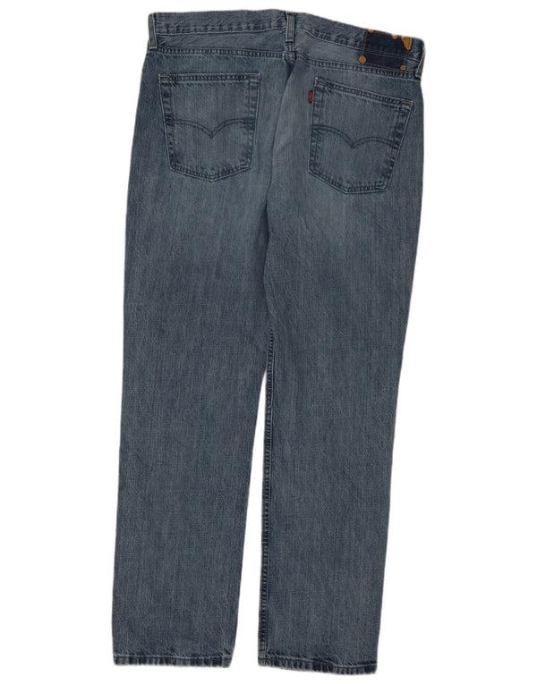 Calça jeans reta masculina Levi's W36 L32 azul algodão
