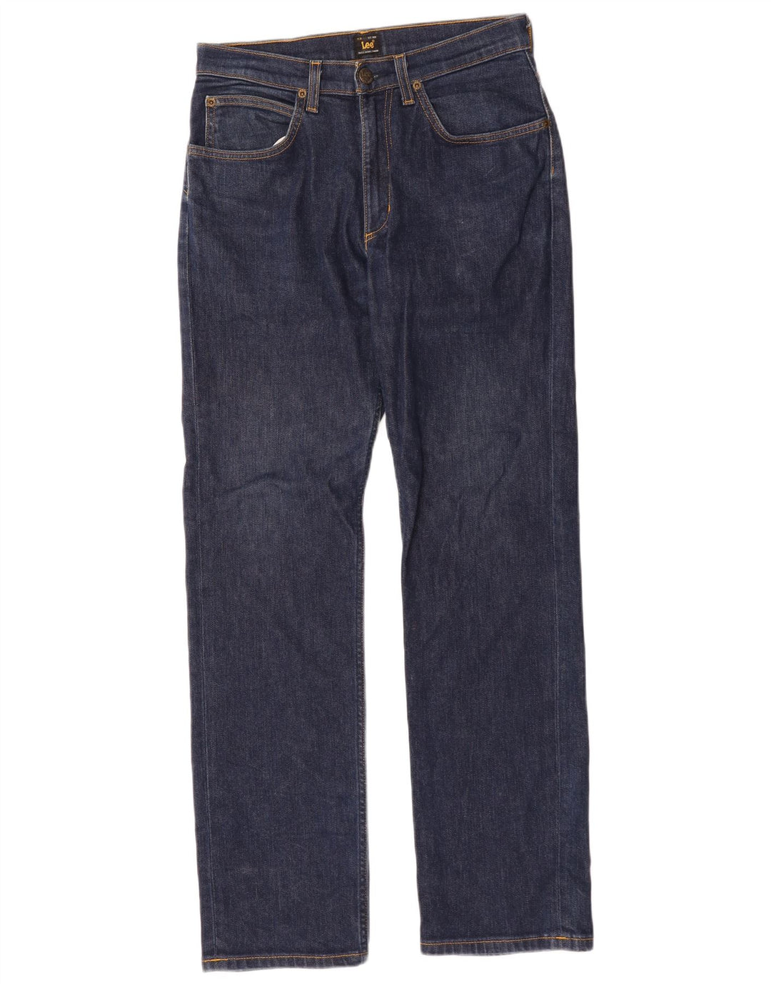 Lee Mens Brooklyn Straight Jeans W30 L32 Azul Algodão