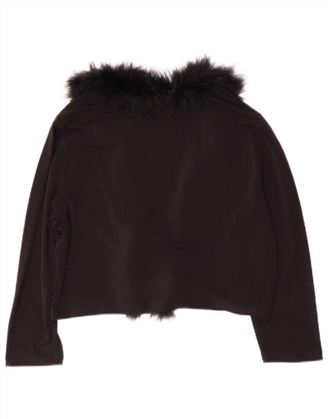 Bolero feminino CALVIN KLEIN manga 3/4 Reino Unido 14 grande poliéster preto