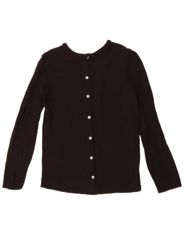 Blusa camisa feminina Benetton UK 12 médio preto