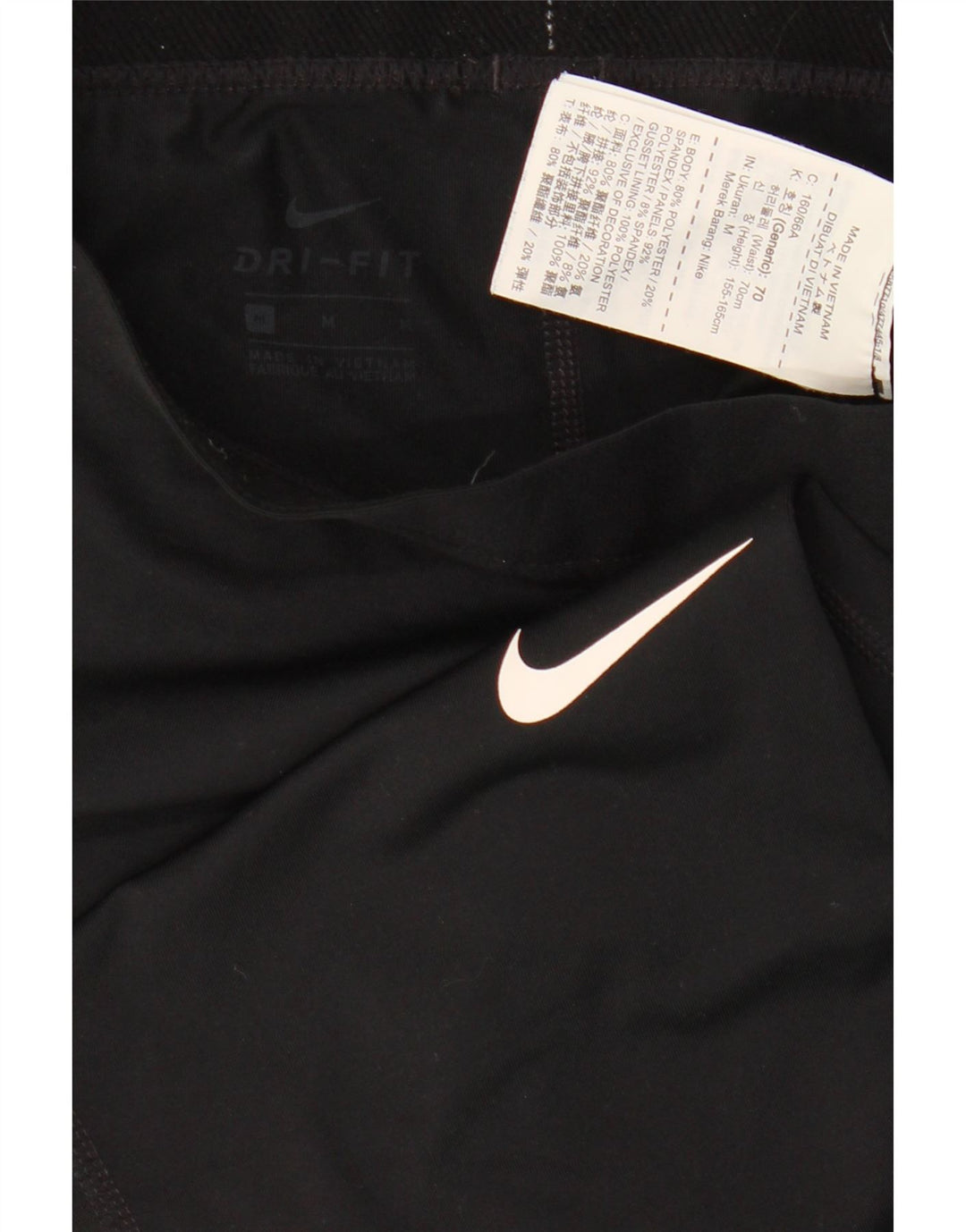 Leggings Nike Dri Fit Graphic UK 12 Médio Preto Poliéster