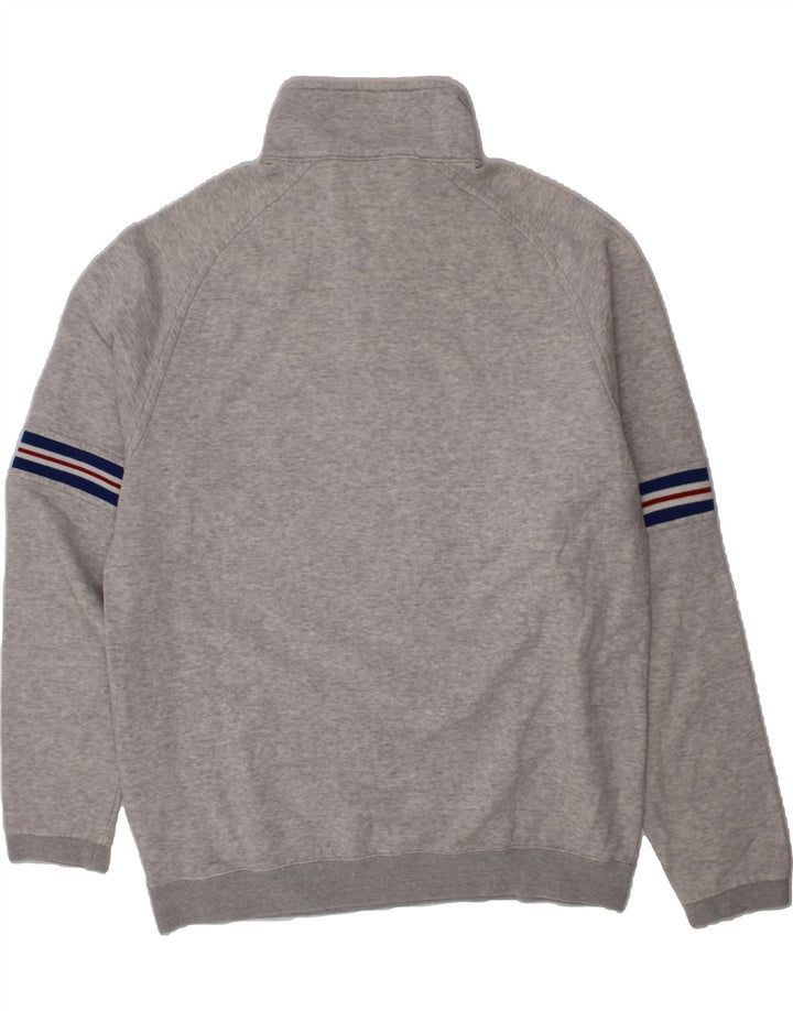 CHAMPION Boys Graphic Zip Neck Sweatshirt Jumper 13-14 Years Grey Cotton Vintage Champion and Second-Hand Champion from Messina Hembry 