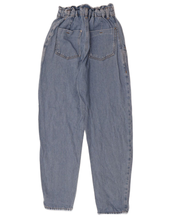 Calça jeans feminina cintura alta Zara EU 32 2XS W22 L26 algodão azul