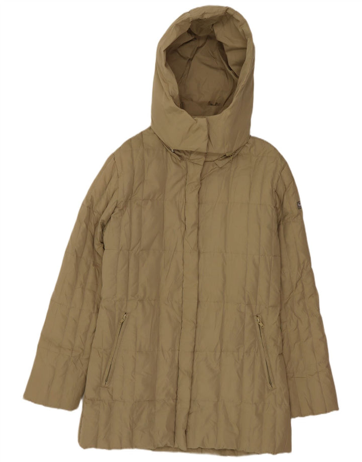Jaqueta acolchoada com capuz feminino Sergio Tacchini IT 44 Medium Khaki