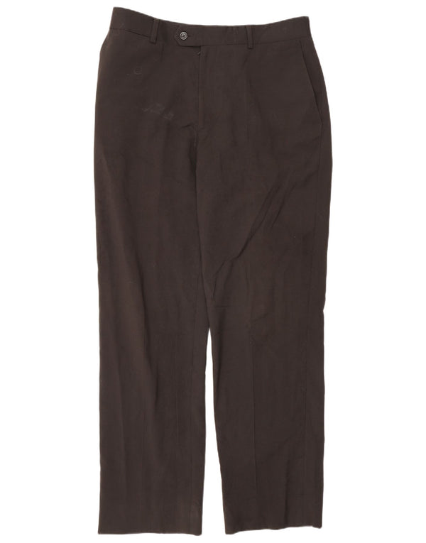 Zara Calça Chino Masculina Reta EU 44 Grande W34 L32 Marrom