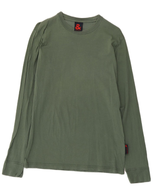 Top feminino Dolce & Gabbana manga comprida IT 48 XL algodão cáqui
