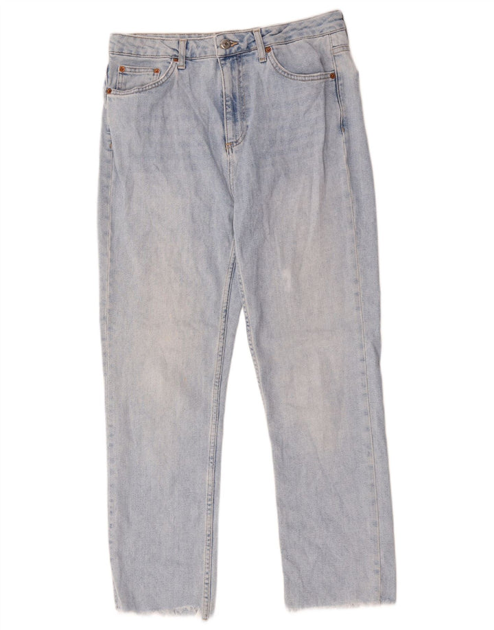 Jeans retos femininos Topshop W32 L27 algodão azul