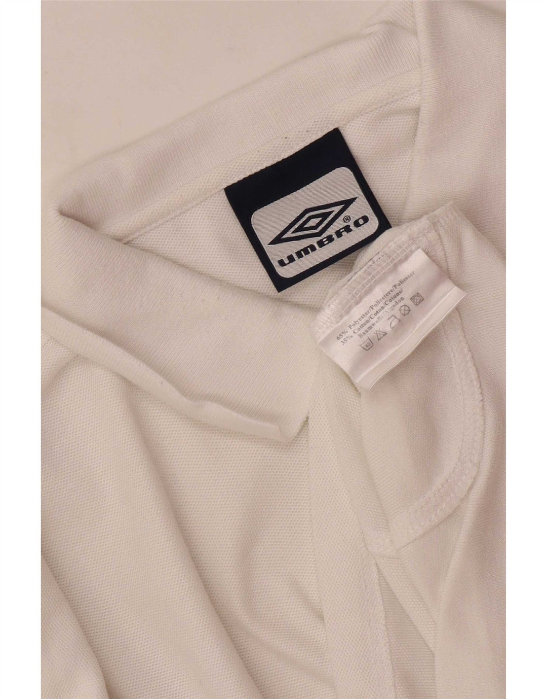 Camisa polo masculina Umbro grande poliéster branco esportivo
