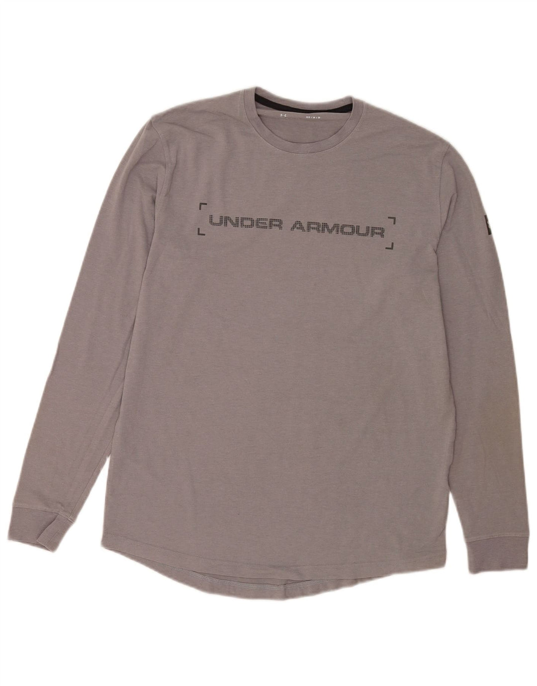 Under Armour Mens Graphic Top manga comprida cinza médio