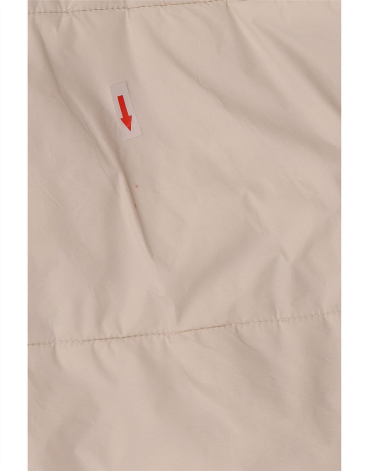 Jaqueta acolchoada masculina Zara Loose Fit UK 36 poliéster branco pequeno