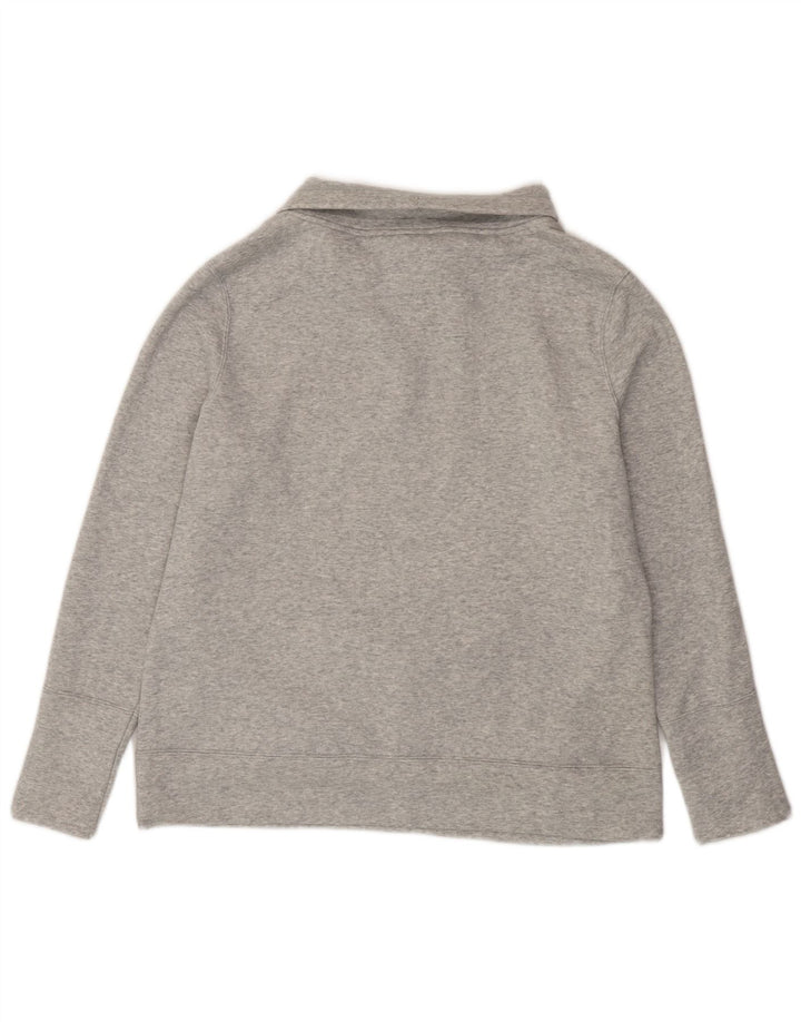 Moletom feminino PUMA com gola redonda e gola redonda, suéter UK 16 grande cinza manchado