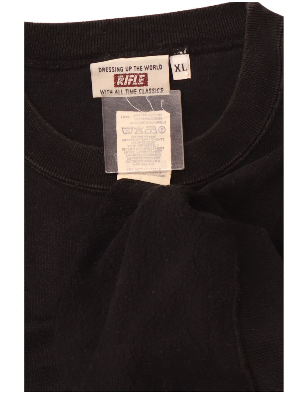 RIFLE moletom masculino Jumper XL algodão preto