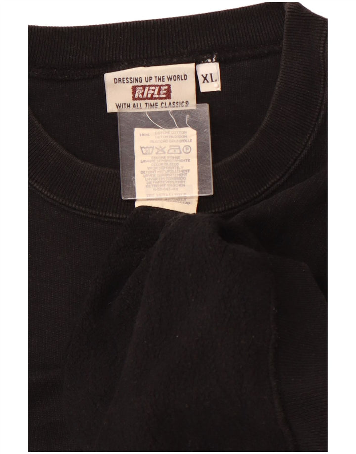 RIFLE moletom masculino Jumper XL algodão preto