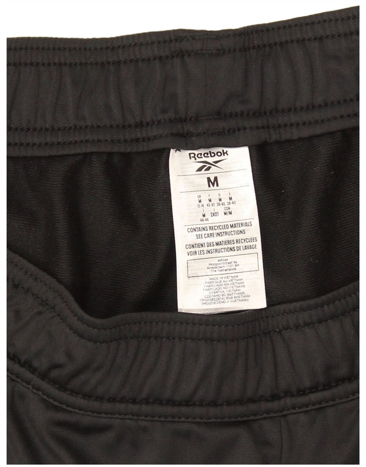 Calça de treino feminina Reebok Joggers UK 12/14 médio preto poliéster