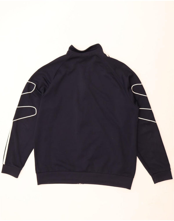 Adidas Mens Treino Top Jaqueta Grande Poliéster Azul Marinho