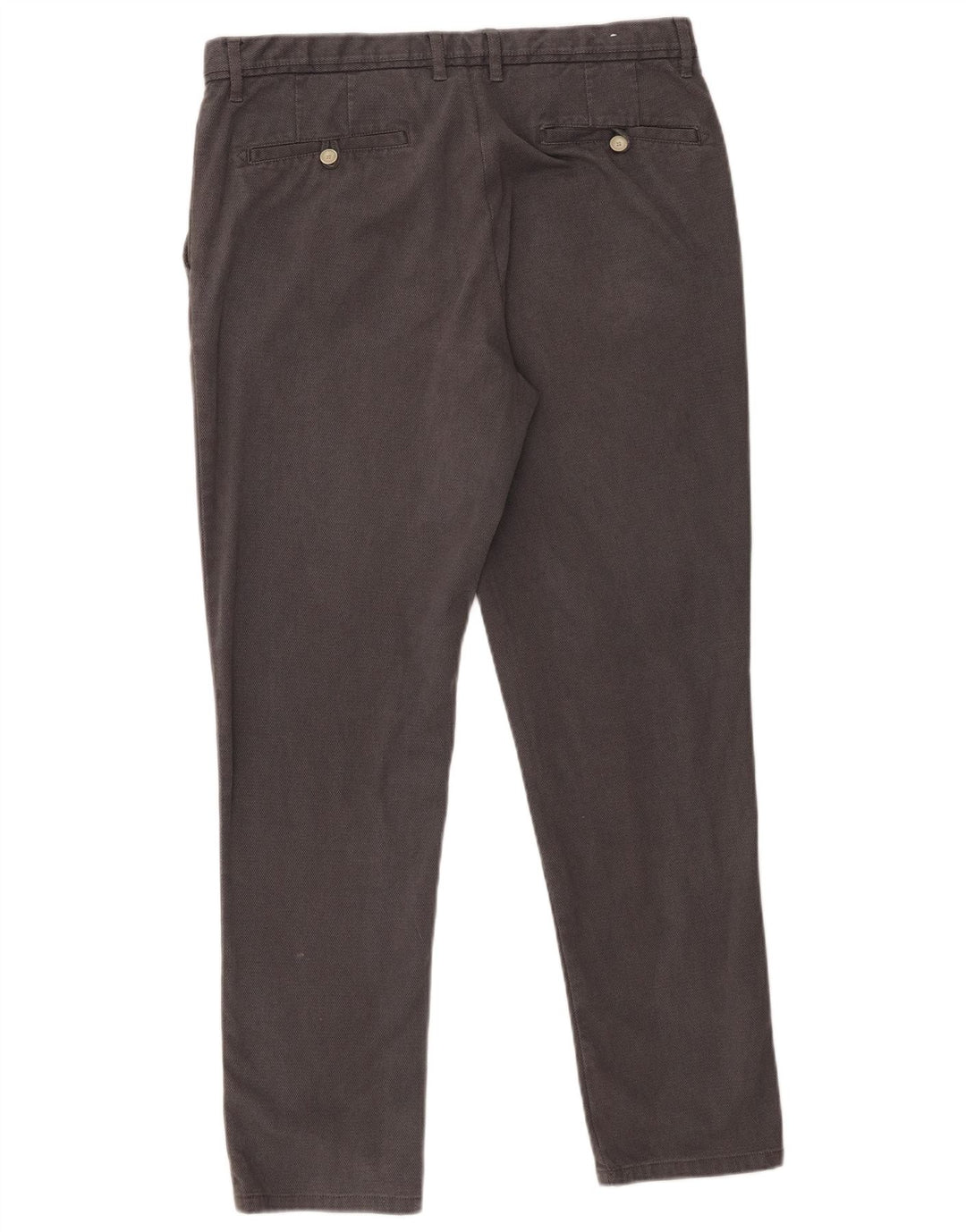 Zara Mens Slim Chino Calças EU 44 Grande W34 L29 Cinza
