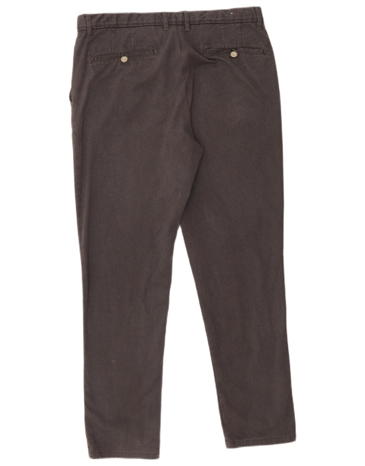 Zara Mens Slim Chino Calças EU 44 Grande W34 L29 Cinza