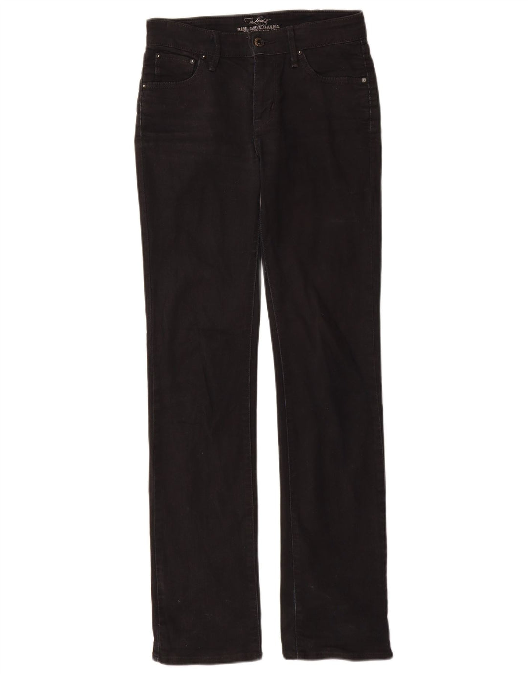 Calça jeans feminina Levi's Demi Curve Classic Fit Straight W26 L32 preta