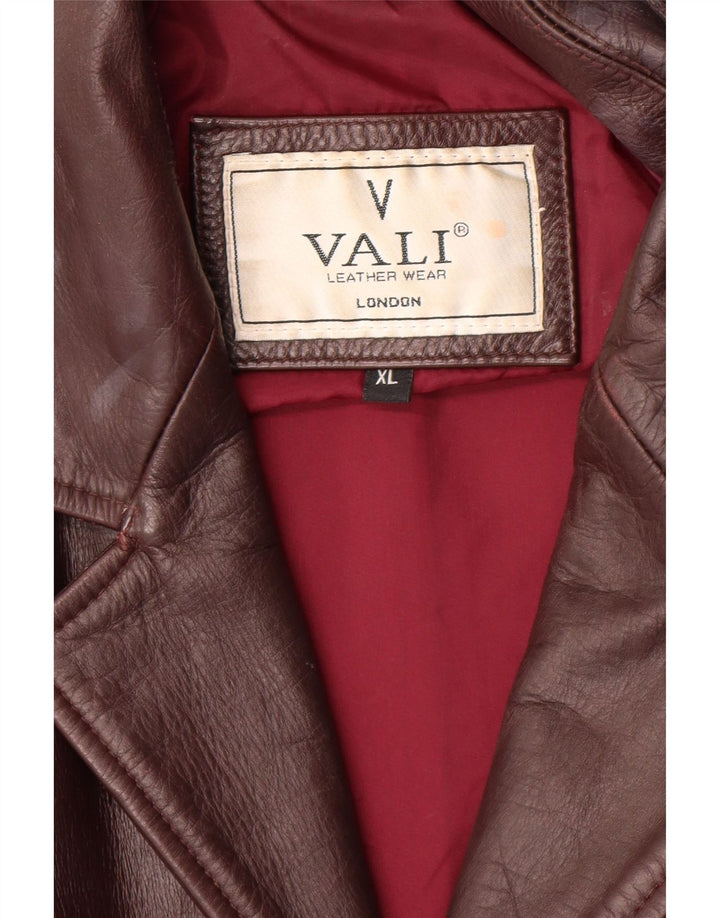 Jaqueta de couro masculina VINTAGE XL marrom couro clássico