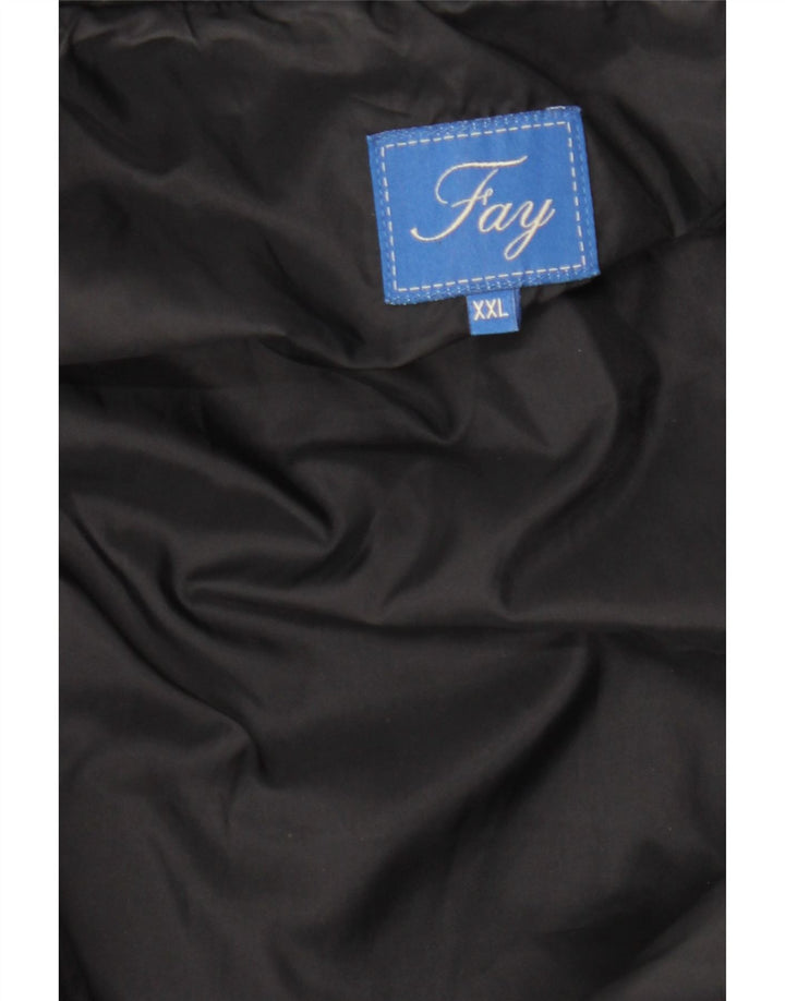 Jaqueta acolchoada masculina Fay UK 44 2XL preta inverno