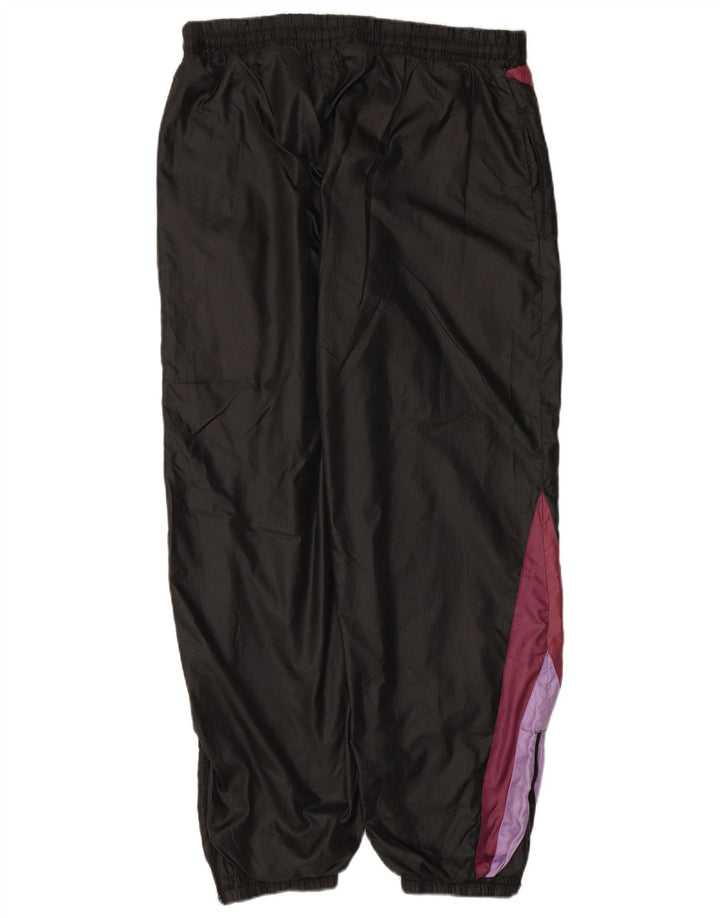 Calça de treino masculina VINTAGE Joggers grande bloco colorido preto