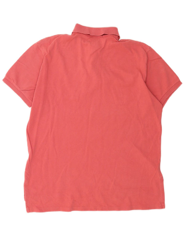 Polo Ralph Lauren Mens Custom Fit Camisa Polo Grande Algodão Rosa