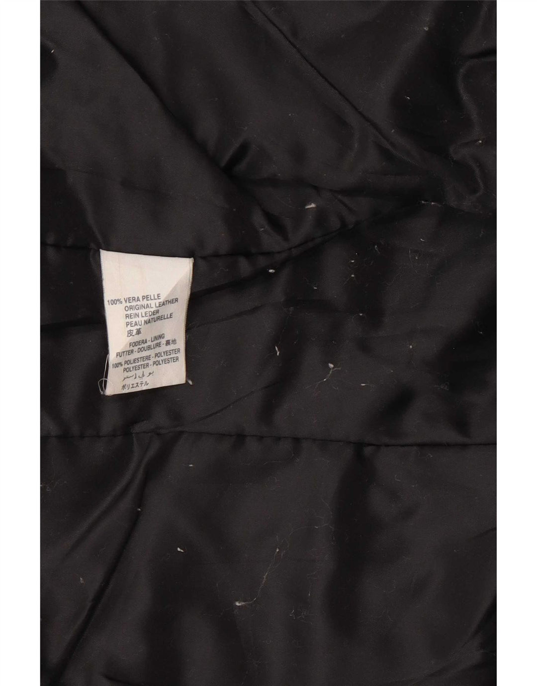 Jaqueta feminina vintage de couro cropped IT 42 marrom médio
