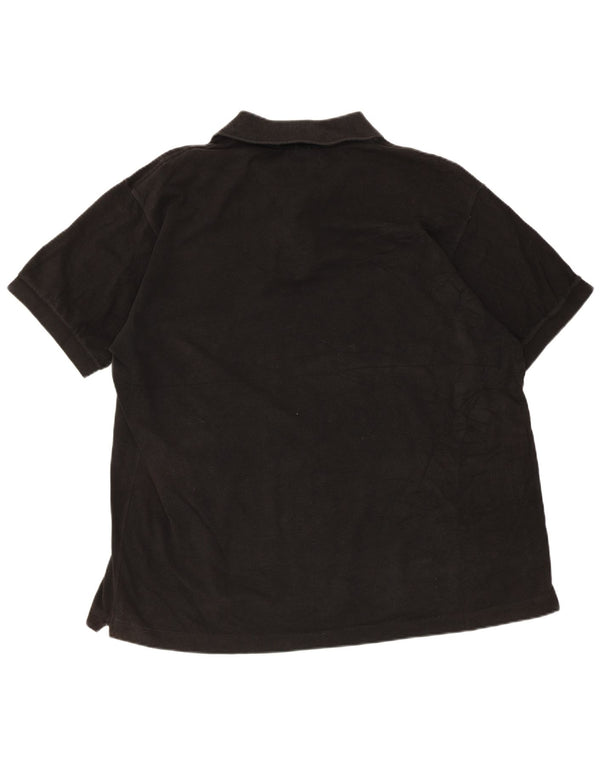 Camisa polo masculina Lacoste Classic Fit tamanho 7 2XL algodão preto