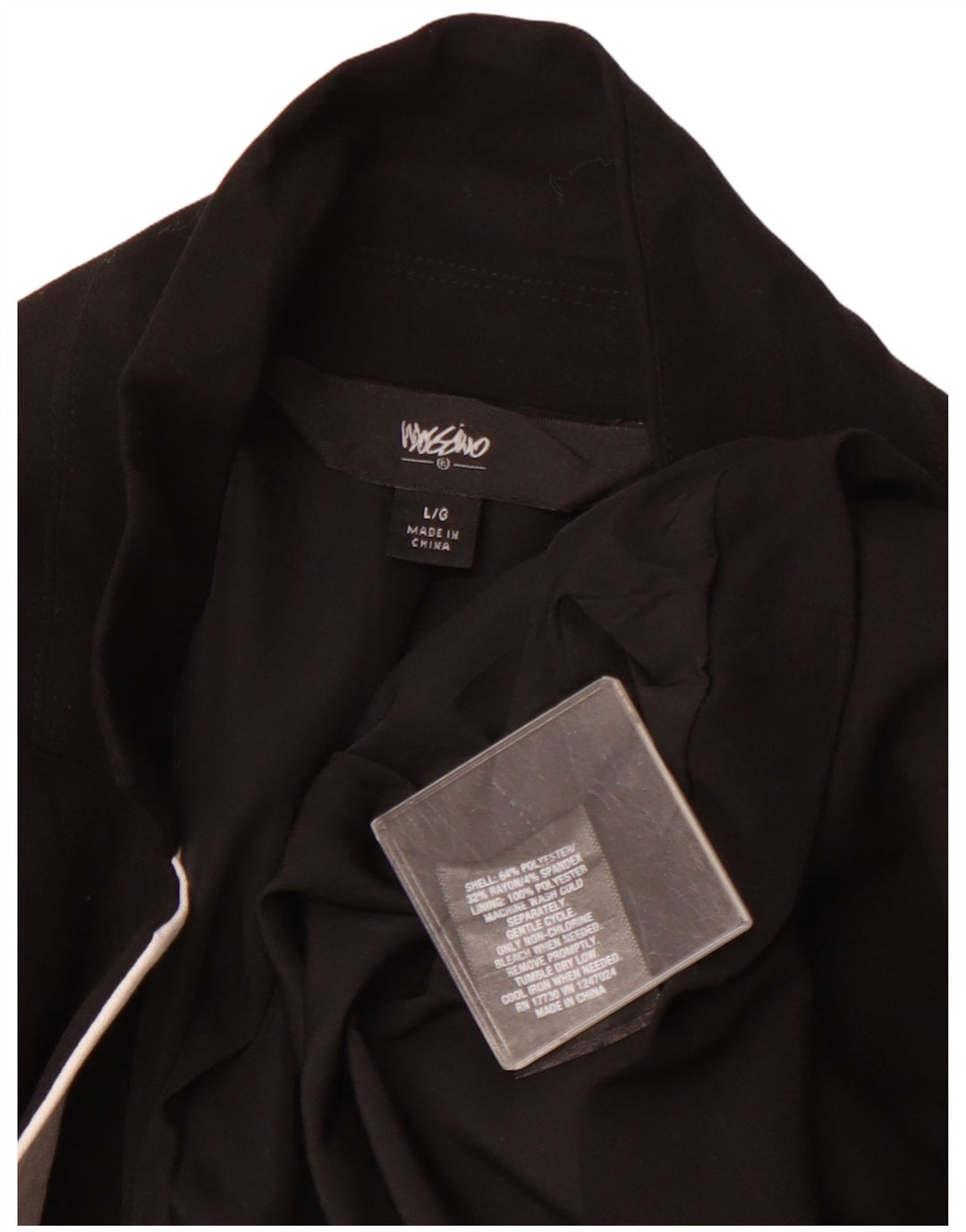 Jaqueta blazer feminina MOSSIMO com 1 botão UK 16 grande bloco colorido preto